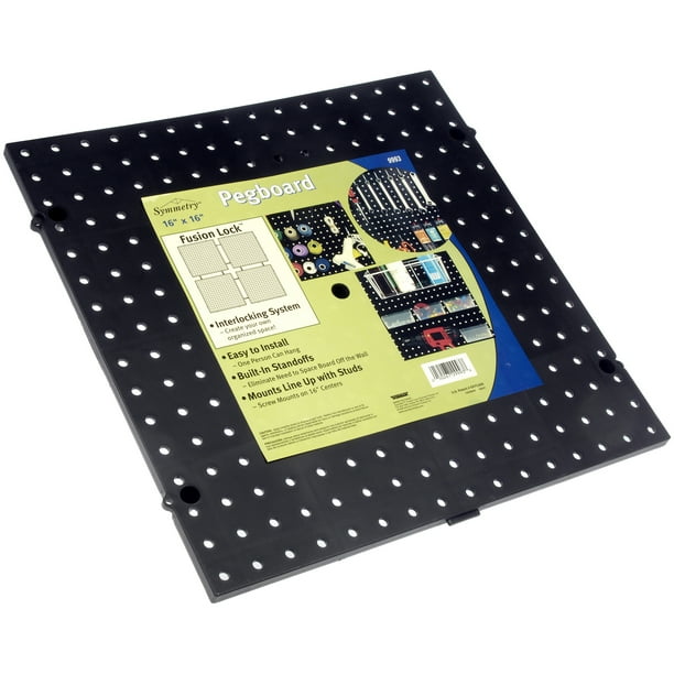 Symmetry 16" x 16" Interlocking Plastic Pegboard