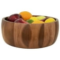 thumbnail image 4 of Woodard & Charles Acacia Wood 12" Salad Serving Bowl with Salad Hands, 3 Piece Set, 4 of 6