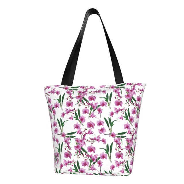Easygdp Orchids Flowers Bolso de Hombro para Mujer, Bolso Bandolera y Cartera de Mano Elegante para Uso Diario