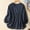 1# Navy lightning deals of today, variant on Dyegold Linen Tops For Women Summer Casual Half Sleeve Blouses Floral Print Loose Round Neck Shirts Plus Size Vintage Tunics