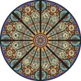 thumbnail image 1 of ZOUSSIQI Non slip Round Mat Sitting Pad Area Rugs Washable Rug Rotray Chair Mat Bedroom 60cm JU316-57167, 1 of 8
