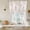 Grey, burnt orange, variant on Green Grey Botanical Tie Up Curtains 45 Inches Long, Kitchen Window Curtains Over Sink, Spring Floral Summer Farmhouse Small Window Curtains Shade Balloon Curtains Valances for Bedroom/Cafe 34"x45"
