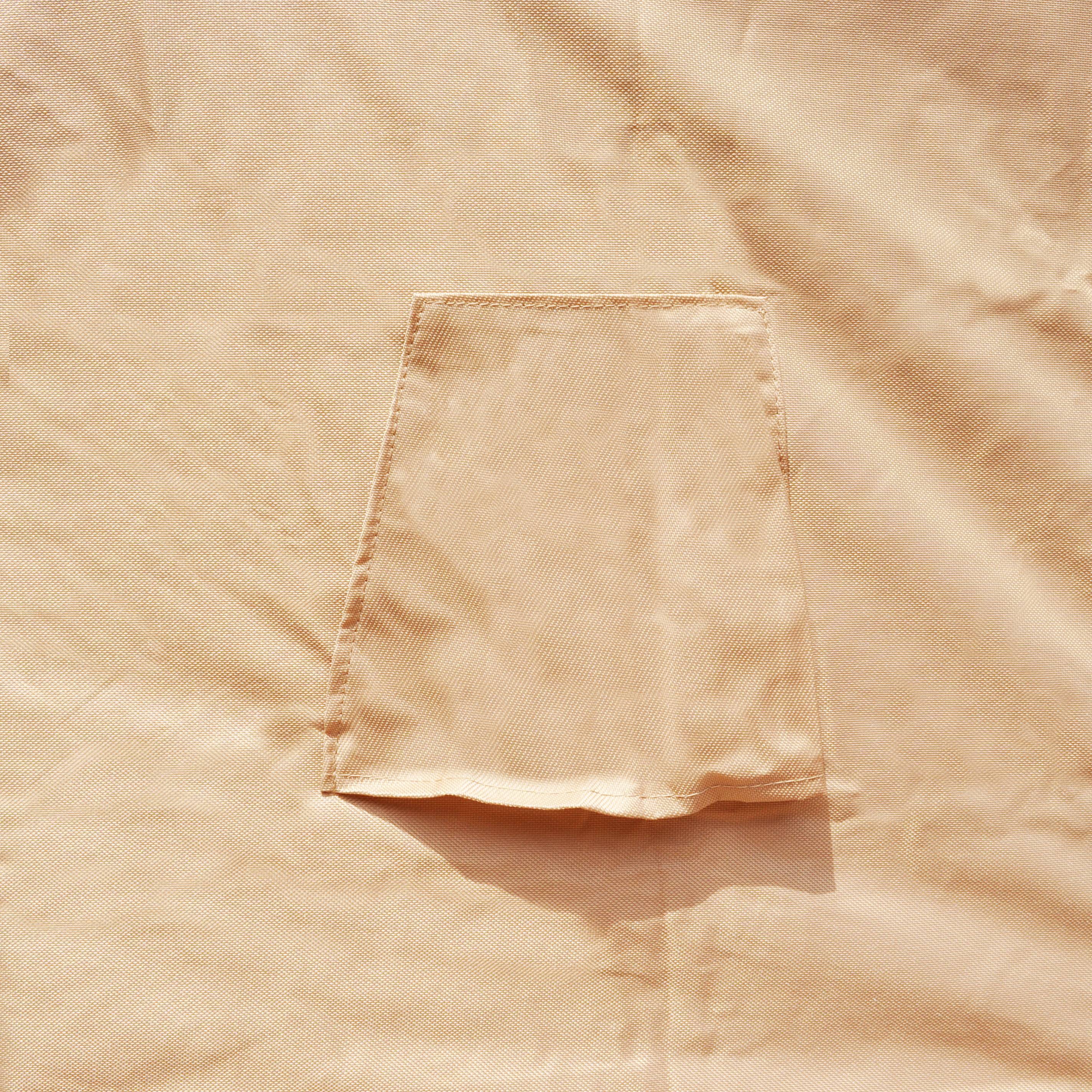 Budge Small Beige Patio Outdoor Chair Cover, Sedona