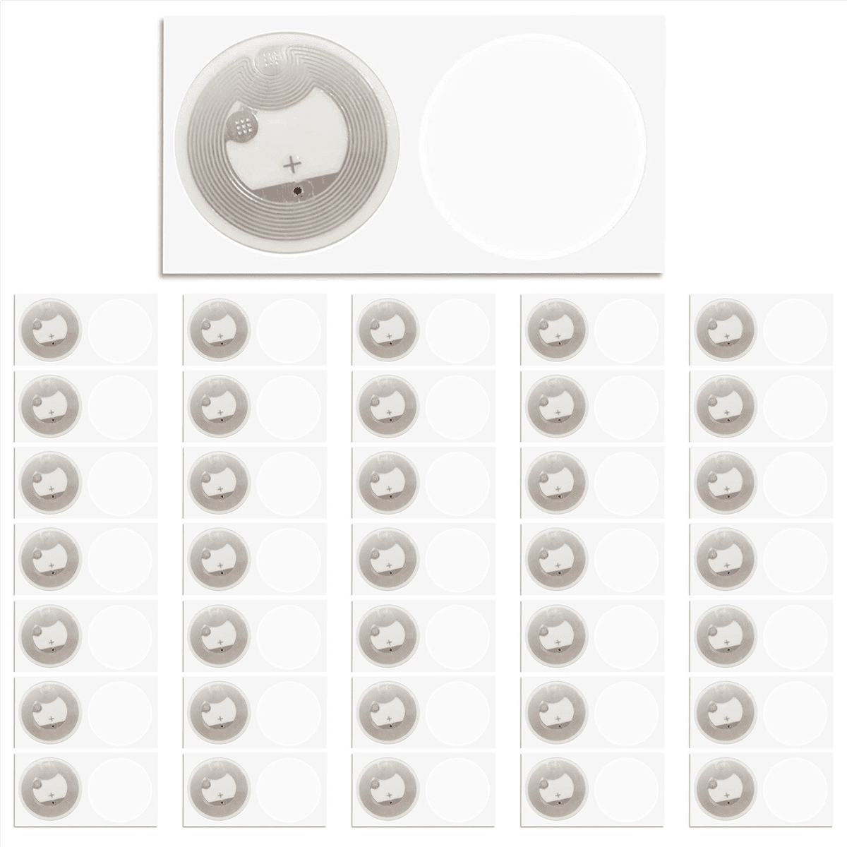 1000Pcs NFC Ntag216 Sticker Ntag216 NFC Tags NFC 216 Tag Ntag216 NFC Cards 13.56Mhz NFC Tag Stickers 888 Bytes Memory
