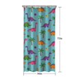 thumbnail image 5 of Light Blue Dinosaur Palm Pattern Shower Curtain 36"x72" ,Bathroom Decorative Shower Curtains Set with 12 Hooks,Modern Waterproof Washable Shower Curtain, 5 of 6