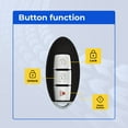 thumbnail image 2 of Replacement Smart Key Fob for Nissan Titan 2020 FCC 2AOKM-NI13 Part Number 285E3-9UF1B 285E39UF1B 285E3-9UF1A, 2 of 8
