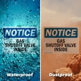 thumbnail image 6 of (2 Pack) Gas Shutoff Valve Inside OSHA Notice Sign 24 Inch X 18 Inch Plastic Sign, Weather Resistant, UV Protected for Workplace, Business, and Construction Site, Made in the USA, 6 of 8