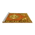 thumbnail image 2 of Ahgly Company Machine Washable Indoor Square Persian Yellow Traditional Area Rugs, 7' Square, 2 of 4