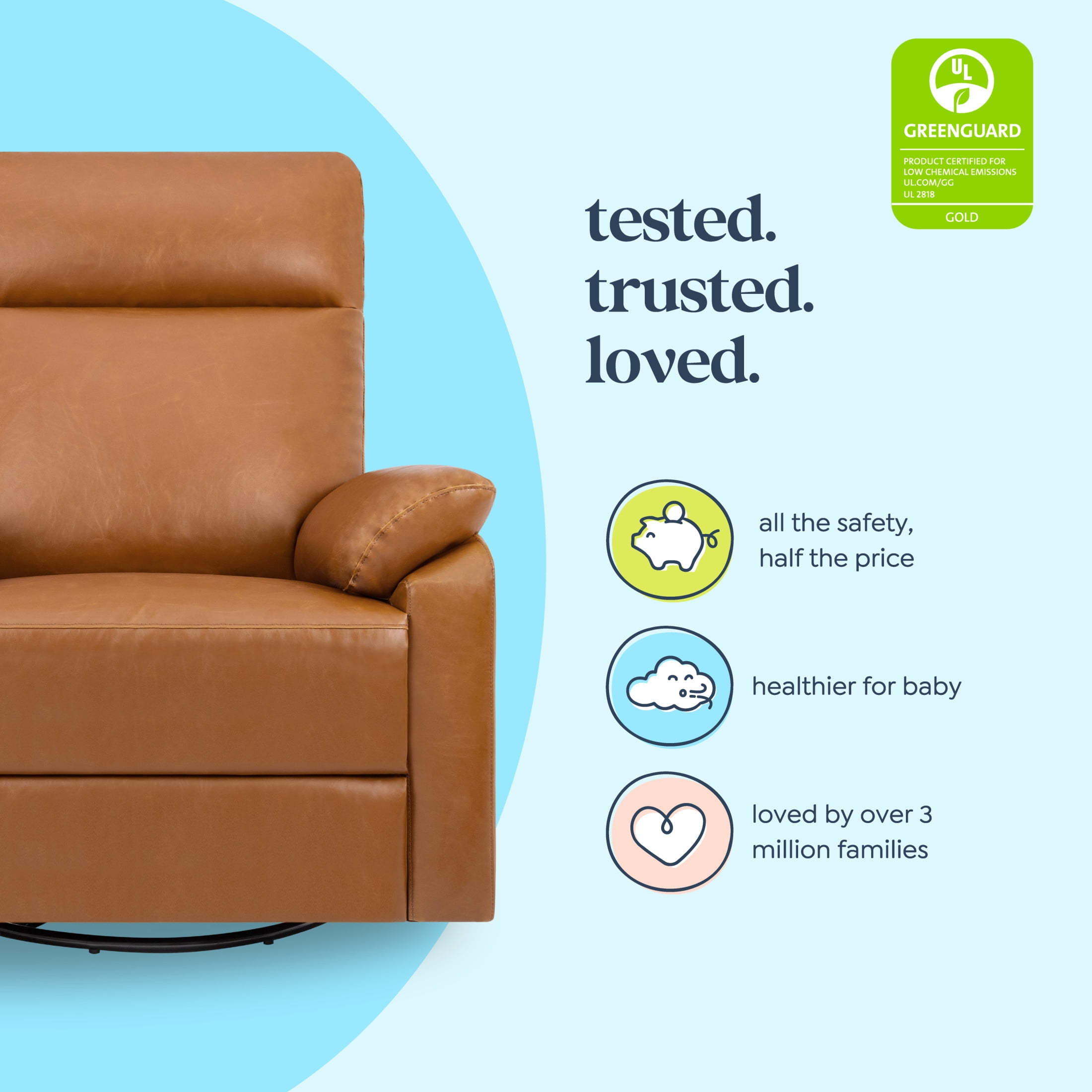 DaVinci Suzy Recliner and Swivel Glider