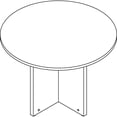 thumbnail image 2 of Lorell LLRPT42RGE 42 in. Prominence Round Laminate Conference Table, Gray Elm, 2 of 6