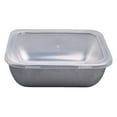 thumbnail image 2 of LEFU Stainless Steel Food Storage Trays with Plastic Cover - Rustproof Baking Pans for Kitchen, Restaurant - Dishwasher Safe - Fast Heating Cooling - Small with Cover, 2 of 10