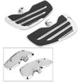 thumbnail image 4 of Reposapiés de motocicleta, Reposapiés de aluminio para el conductor delantero de motocicleta Reposapiés de motocicleta para Indian Scout/Sixty/Bobber 2015-2021 (plateado) Amonsee  No, 4 of 6