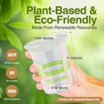 thumbnail image 3 of GREEVIRO Compostable Clear Plastic Cups, Reusable & Disposable, 16 Oz, 100 Pack, 3 of 7