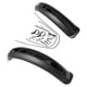 thumbnail image 1 of Guardabarros Bicicleta Delantero Trasero Set Repuestos Accesorios Fácil Instalación Universal Negro Cola Guardabarros de bicicleta, 1 of 8