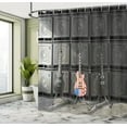 thumbnail image 5 of Ambesonne Music Shower Curtain, Digital Rock Guitar, 69"Wx70"L, Multicolor, 5 of 5