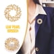 thumbnail image 1 of Broches para mujer, broche de perlas, corona de aleación, ramillete dorado, broche para vestido, puertas y ventanas., 1 of 5