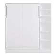 thumbnail image 6 of CoSoTower Full Size Murphy Bed Wall Bed with Sofa,With Shelves,White, 6 of 9