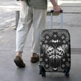 thumbnail image 3 of Black Gothic Skull Butterfly Pattern Luggage Cover Fashion Suitcase Cover Baggage Covers Fit 25-28 Inch Luggage (Go Travel), 3 of 5