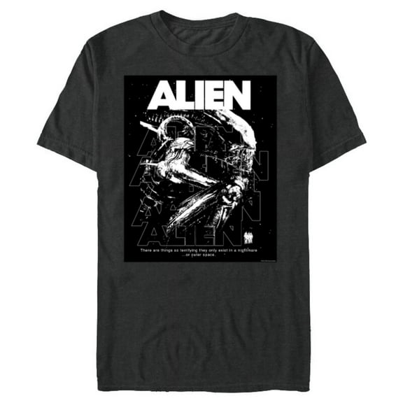 Alien 45th Anniversary Xenomorph 1979 Nightmare Movie Poster - Short Sleeve Blended T-Shirt for Adults - Customized-Dark Heather