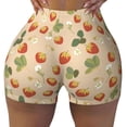 thumbnail image 2 of Picia Floral Strawberr Printed Workout Shorts for Women Seamless Scrunch Butt Lifting High Waisted Yoga Gym Booty Running Moisture-wicking Short Pants-XX-Large, 2 of 9