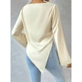 thumbnail image 3 of Womens Tops Cowl Neck Shirts Long Sleeve Teacher Clothes Office Business Dressy Casual Blouse  M, 3 of 8