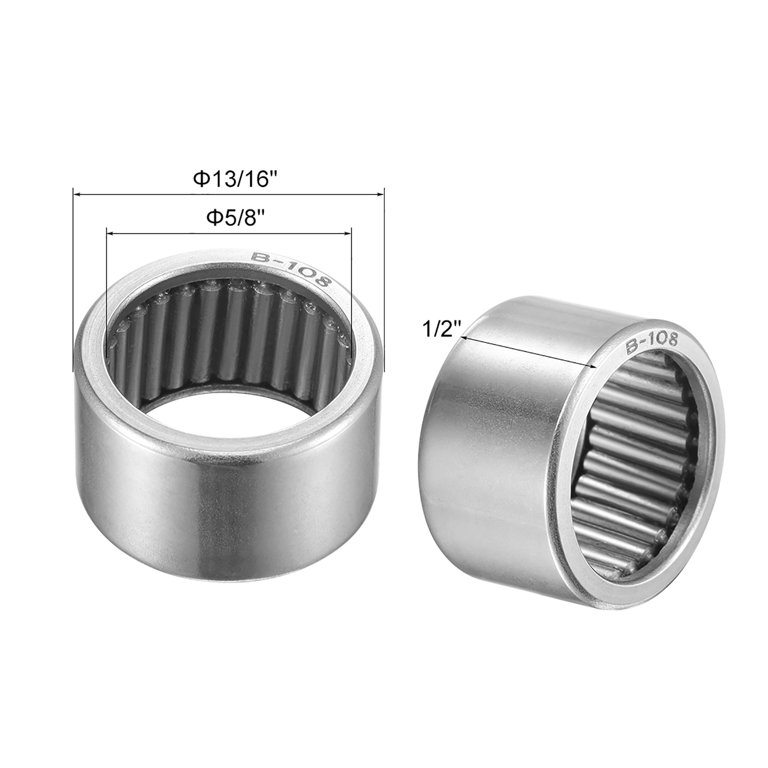 XiKe 10 Pcs R6-2RS Double Seal Ball Bearings – 3/8 X 7/8 X 9/32 Inch, Chrome Steel, Pre-Lubricated