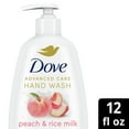 thumbnail image 2 of Dove Advanced Care Nourishing Hand Wash for Women Peach & Rice Milk, 12 oz, 2 of 9