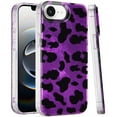 thumbnail image 5 of Case For Samsung Galaxy S25 /S24 Glitter Leopard, Fashion Design Animal Skin Print Slim IMD TPU Dual Layer Shockproof Protective Phone Cover for Galaxy S25, Galaxy S24 Purple Leopard, 5 of 9