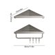 thumbnail image 3 of Shower Shelf Set Black White And Gunmetal Triangular Shelves Rust-proof Wall-mounted Adhesive Shower Storage, 3 of 6