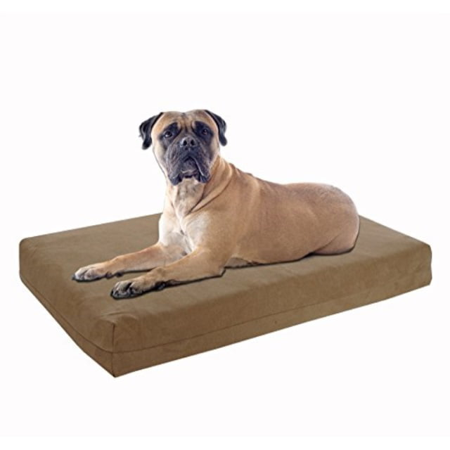 Luxury dog beds Dog Bed in brown eco leather Best dog beds for large dogs with removable cover