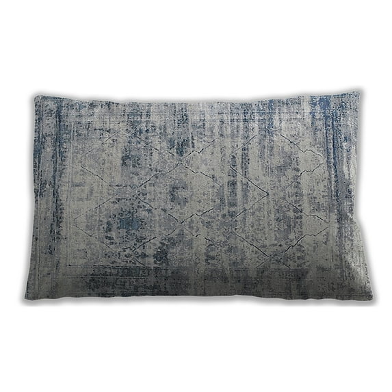 Ahgly Company Indoor Rectangular Mid-Century Modern Lumbar Throw Pillow, 13 inch by 19 inch