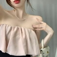 thumbnail image 3 of Ladies Elegant Patchwork Mini Bodycon Dress Strapless Chest Wrap Short Dresses, 3 of 9