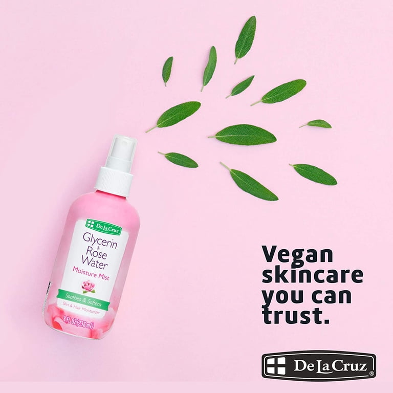 De La Cruz Glycerin & Rosewater Moisture Mist, 8 fl oz - Walmart.com