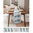 thumbnail image 6 of Table Runner Dresser Scarf 14 x 72 Inch Sunflower & Blue Vintage Truck Table Runners Non-Slip Heat Kitchen Dining Table Decor for Indoor Outdoor Home Party Decoration, 6 of 7