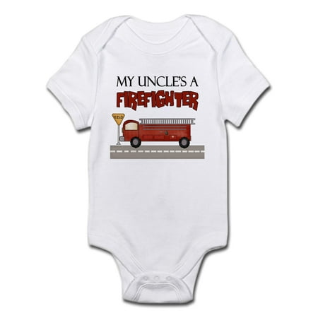 

CafePress - My Uncle s A Firefighter Infant Bodysuit - Baby Light Bodysuit