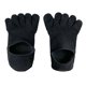 thumbnail image 2 of Calcetines de cinco dedos antideslizantes para correr en casa Salvador Negro, 2 of 10