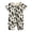 Beige Leaves, variant on Infant Baby Boys Short Sleeve Romper 3M-3T Newborn Soft Cotton 2 Way Zipper Jumpsuit Toddler Summer Bodysuit - Leaves