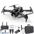 thumbnail image 1 of Dron FPV WiFi WJSXC con cámara dual HD 1080P, modo de retención de altitud, dron RC plegable, cuadricóptero, vuelo circular, vuelo de ruta, retención de altitud, modo sin cabeza, negro, 1 of 6