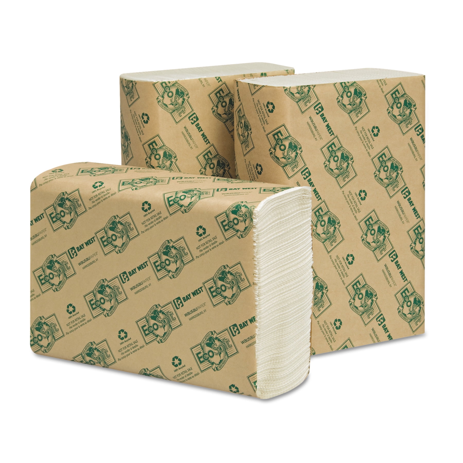 Wausau Paper EcoSoft MultiFold Paper Towels, 250 count, (Pack of 16