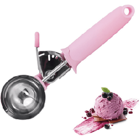Apsumor Ice cream scoops, Cookie Fruit Scoop with Comfort Grip Handle, Stainless Steel Ice Cream Scoop with Trigger Lever(8.46 Inch)
