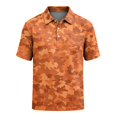 thumbnail image 5 of Mfakffe Men's Polo Shirts Summer Casual Golf Tshirts Big and Tall Short Sleeve Lapel Collar Tees Business Cotton Tops (Orange, S), 5 of 5