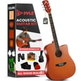 thumbnail image 1 of Guitarra acústica Pyle Steel String 41 Brown Glossy con kit, 1 of 7