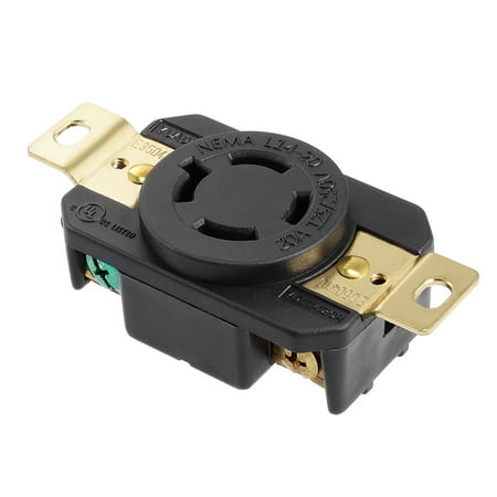 L14-20 Generator Lock Receptacle - 20A 125/250V, 3P 4W US Plug YUADON