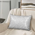 thumbnail image 3 of Disketp Silver Glitter Satin Pillowcase For Hair And Skin - Satin Pillow Cases Standard Size 20x30 Inches With Zipper,Gifts For Women Men, 3 of 8