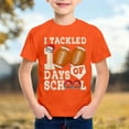 thumbnail image 2 of PMVFHDE T-Shirts Graphiques de Rentrée Scolaire pour Garçons Confortables Décontractés Col Rond Manches Courtes Coupe Ample Hauts pour Jeunes Enfants Orange, 6-7 Ans, 2 of 4