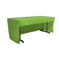 thumbnail image 1 of TCpop-OB-fit-72x30x30-LimeP84 1.95 lbs Open Back Polyester Poplin Fitted Tablecloth, Lime, 1 of 1