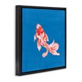 thumbnail image 3 of Stupell Industries Blue Vibrant Koi Fish Black Framed Floater Canvas Wall Art design by Yvette St. Amant, 25 x 25, 3 of 9