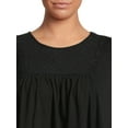 thumbnail image 4 of Terra & Sky Women's Plus Size Eyelet Trim Flutter Sleeve Top, 4 of 5