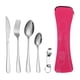 thumbnail image 1 of Utensilios portátiles elegantes - Cubiertos de acero inoxidable de alta calidad con caja de almacenamiento - Juegos de cubiertos para llevar - Reutilizables, duraderos y ecológicos, 1 of 6