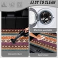 thumbnail image 5 of COEQINE Car Trunk Mat for Dogs All Season Rear Cargo Liner for Sedan SUV, Non-Slip Car Boot Liner Protector Universal Fit Most Car Models, Aztec Bohemian Stripe, 5 of 7